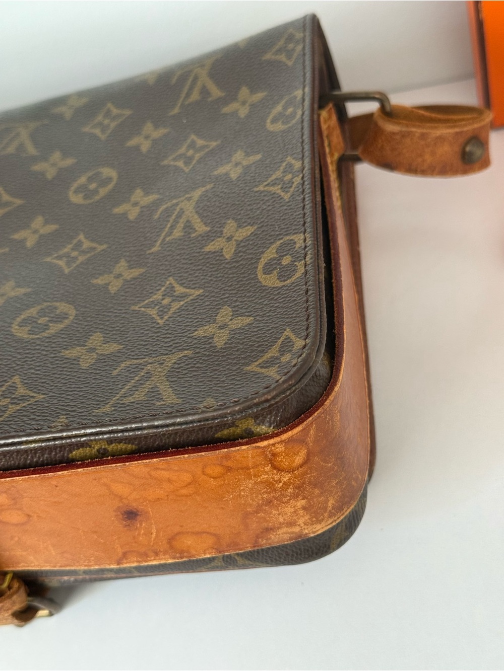 Vintage 🌟 Louis Vuitton Cartouchiere Monogram crossbody bag 💫 1990 - Picture 17 of 17